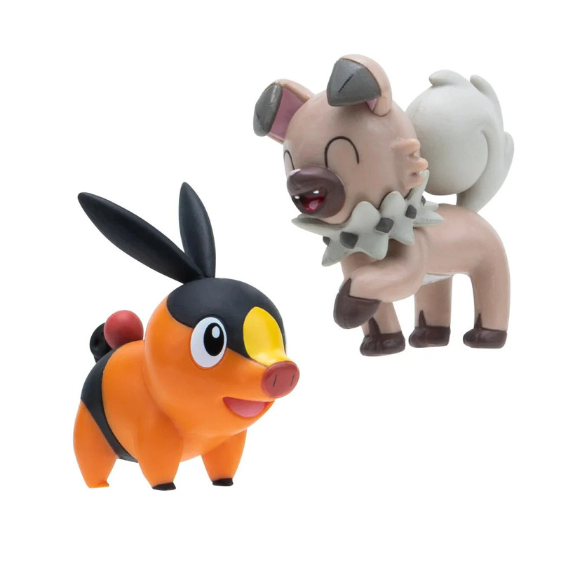 Pokemon Battle Figure - Tepig + Rockruff - مجسم